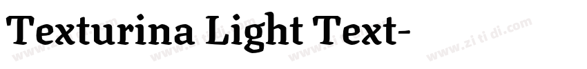 Texturina Light Text字体转换